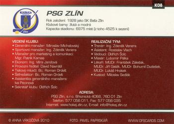 2010-11 Czech OFS Plus - Team Card #8 Tomas Duba / Jaroslav Balastik Back