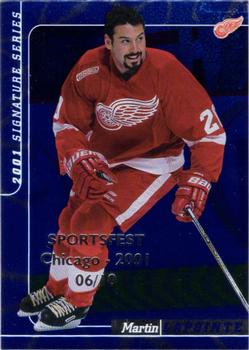 2000-01 Be a Player Signature Series - Chicago Sportsfest 2001 Sapphire #31 Martin Lapointe Front