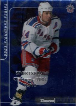 2000-01 Be a Player Signature Series - Chicago Sportsfest 2001 Sapphire #33 Theoren Fleury Front