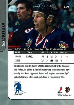 2000-01 Be a Player Signature Series - Chicago Sportsfest 2001 Sapphire #159 Lyle Odelein Back
