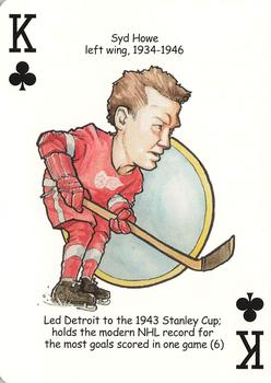 2006 Hero Decks Detroit Red Wings Hockey Heroes Playing Cards #K♣ Syd Howe Front