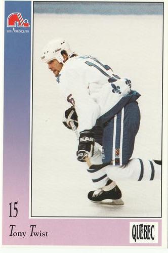 1991-92 Quebec Nordiques #NNO Tony Twist Front