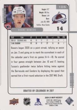 2020-21 Upper Deck - MVP Update Colors and Contours #106 Shane Bowers Back