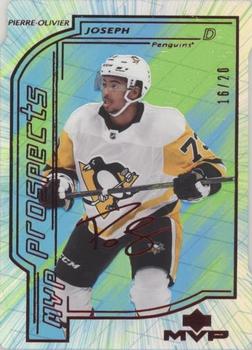 2020-21 Upper Deck - MVP Update Colors and Contours Green #104 Pierre-Olivier Joseph Front