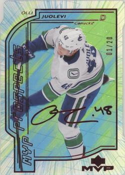 2020-21 Upper Deck - MVP Update Colors and Contours Green #108 Olli Juolevi Front