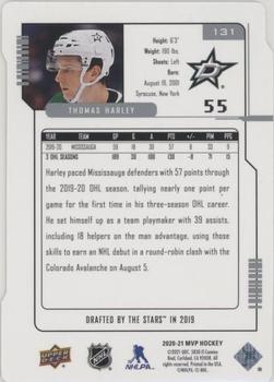 2020-21 Upper Deck - MVP Update Colors and Contours Green #131 Thomas Harley Back