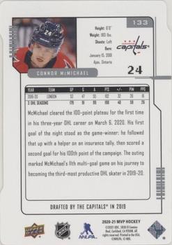 2020-21 Upper Deck - MVP Update Colors and Contours Green #133 Connor McMichael Back