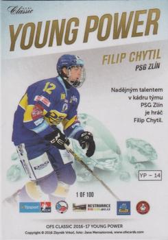 2016-17 OFS Classic Serie I - Young Power #YP-14 Filip Chytil Back