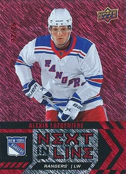 2020-21 Upper Deck Overtime - Next In Line Red Rainbow #NL-1 Alexis Lafreniere Front