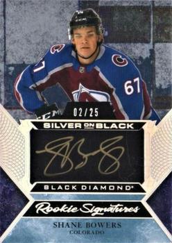 2020-21 Upper Deck Black Diamond - Silver on Black Rookie Signatures Spectrum #SBRS-SB Shane Bowers Front
