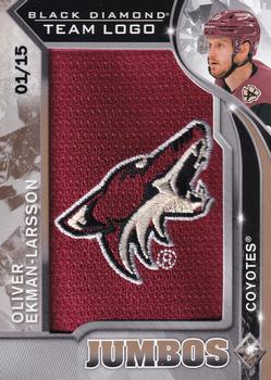 2020-21 Upper Deck Black Diamond - Team Logo Jumbo Manufactured Patches Gold #TLCO-OE Oliver Ekman-Larsson Front