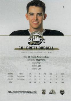 2019-20 Charlottetown Islanders (QMJHL) #8 Brett Budgell Back