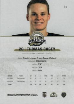 2019-20 Charlottetown Islanders (QMJHL) #14 Thomas Casey Back