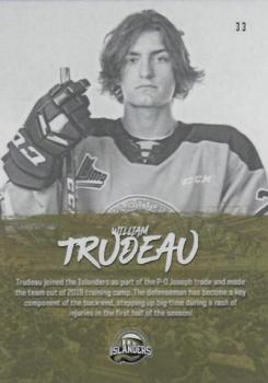 2019-20 Charlottetown Islanders (QMJHL) #33 William Trudeau Back
