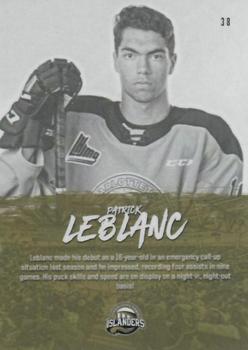 2019-20 Charlottetown Islanders (QMJHL) #38 Patrick LeBlanc Back