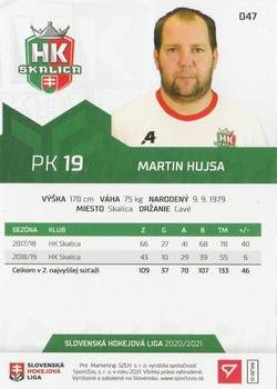 2020-21 SportZoo Slovenská Hokejová Liga #047 Martin Hujsa Back