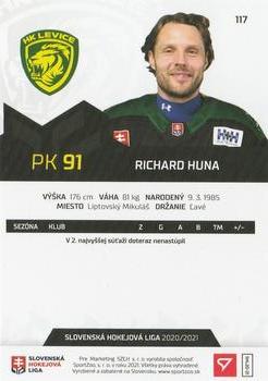 2020-21 SportZoo Slovenská Hokejová Liga #117 Richard Huna Back
