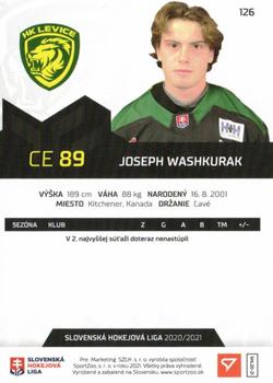 2020-21 SportZoo Slovenská Hokejová Liga - Limited Edition #126 Keean Washkurak Back