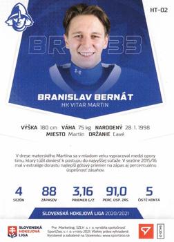 2020-21 SportZoo Slovenská Hokejová Liga - Hidden Talents #HT-02 Branislav Bernat Back