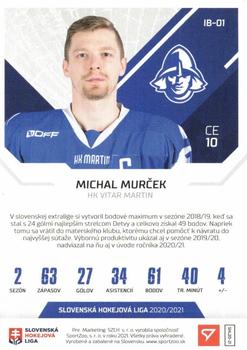 2020-21 SportZoo Slovenská Hokejová Liga - Ice Breakers #IB-01 Michal Murcek Back