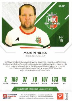 2020-21 SportZoo Slovenská Hokejová Liga - Ice Breakers #IB-05 Martin Hujsa Back