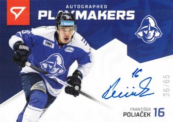 2020-21 SportZoo Slovenská Hokejová Liga - Autographed Playmakers #AP-03 Frantisek Poliacek Front