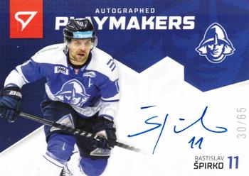 2020-21 SportZoo Slovenská Hokejová Liga - Autographed Playmakers #AP-04 Rastislav Spirko Front
