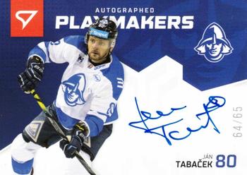 2020-21 SportZoo Slovenská Hokejová Liga - Autographed Playmakers #AP-05 Jan Tabacek Front