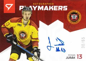 2020-21 SportZoo Slovenská Hokejová Liga - Autographed Playmakers #AP-07 Roman Jurak Front