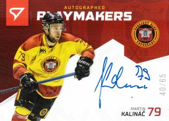 2020-21 SportZoo Slovenská Hokejová Liga - Autographed Playmakers #AP-08 Martin Kalinac Front