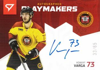 2020-21 SportZoo Slovenská Hokejová Liga - Autographed Playmakers #AP-11 Robert Varga Front