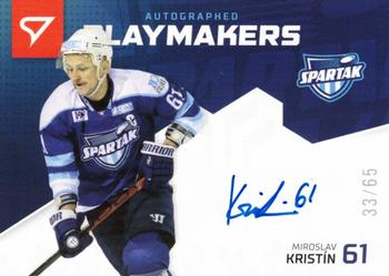 2020-21 SportZoo Slovenská Hokejová Liga - Autographed Playmakers #AP-15 Miroslav Kristin Front