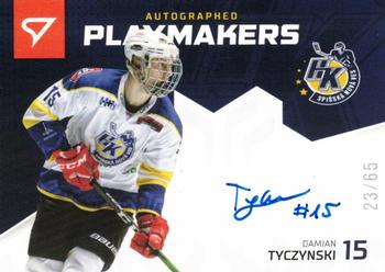 2020-21 SportZoo Slovenská Hokejová Liga - Autographed Playmakers #AP-19 Damian Tyczynski Front