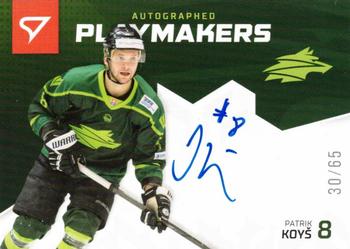 2020-21 SportZoo Slovenská Hokejová Liga - Autographed Playmakers #AP-21 Patrik Koys Front