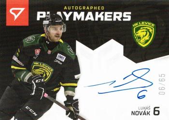 2020-21 SportZoo Slovenská Hokejová Liga - Autographed Playmakers #AP-27 Lukas Novak Front