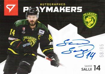 2020-21 SportZoo Slovenská Hokejová Liga - Autographed Playmakers #AP-28 Samir Saliji Front