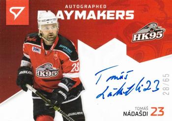 2020-21 SportZoo Slovenská Hokejová Liga - Autographed Playmakers #AP-30 Tomas Nadasdi Front