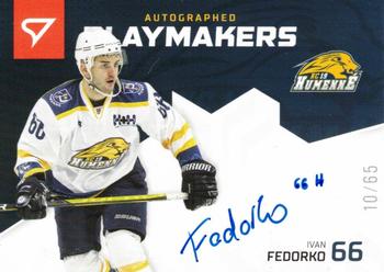 2020-21 SportZoo Slovenská Hokejová Liga - Autographed Playmakers #AP-34 Ivan Fedorko Front
