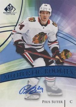 2020-21 SP Game Used - Blue Autographs #134 Pius Suter Front