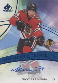 2020-21 SP Game Used - Blue Autographs #141 Nicolas Beaudin Front
