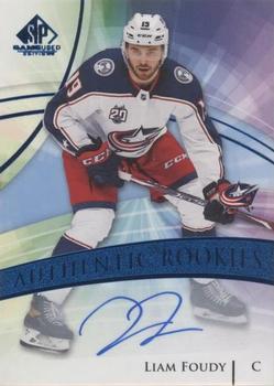 2020-21 SP Game Used - Blue Autographs #151 Liam Foudy Front