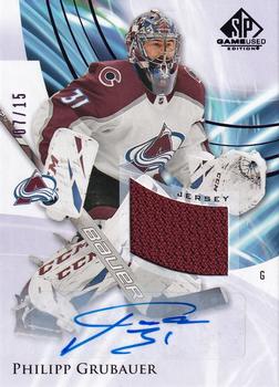 2020-21 SP Game Used - Purple Auto Jersey #69 Philipp Grubauer Front