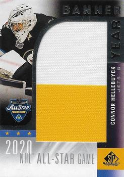 2020-21 SP Game Used - 2020 NHL All-Star Game Banner Year Relics #AS20-CH Connor Hellebuyck Front