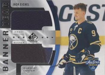 2020-21 SP Game Used - 2020 NHL All-Star Game Banner-Jersey Relics #BYJ-JE Jack Eichel Front