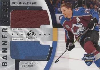 2020-21 SP Game Used - 2020 NHL All-Star Game Banner-Jersey Relics #BYJ-NM Nathan MacKinnon Front