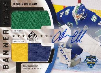 2020-21 SP Game Used - 2020 NHL All-Star Game Banner-Jersey Relics Autographs #BYJ-JM Jacob Markstrom Front