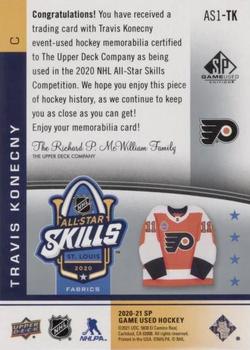 2020-21 SP Game Used - 2020 NHL All-Star Skills Fabrics 1st Year #AS1-TK Travis Konecny Back