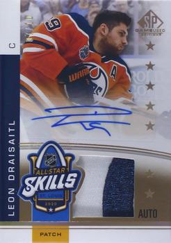 2020-21 SP Game Used - 2020 NHL All-Star Skills Fabrics Auto Patch #ASA-LD Leon Draisaitl Front