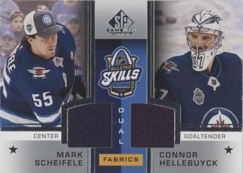 2020-21 SP Game Used - 2020 NHL All-Star Skills Fabrics Dual #ASD-SH Mark Scheifele / Connor Hellebuyck Front