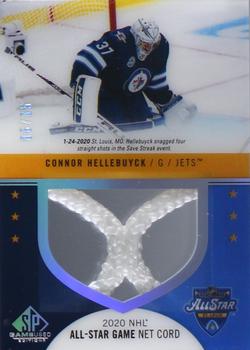 2020-21 SP Game Used - 2020 NHL All-Star Skills Material Net Cord #ASNC-HE Connor Hellebuyck Front